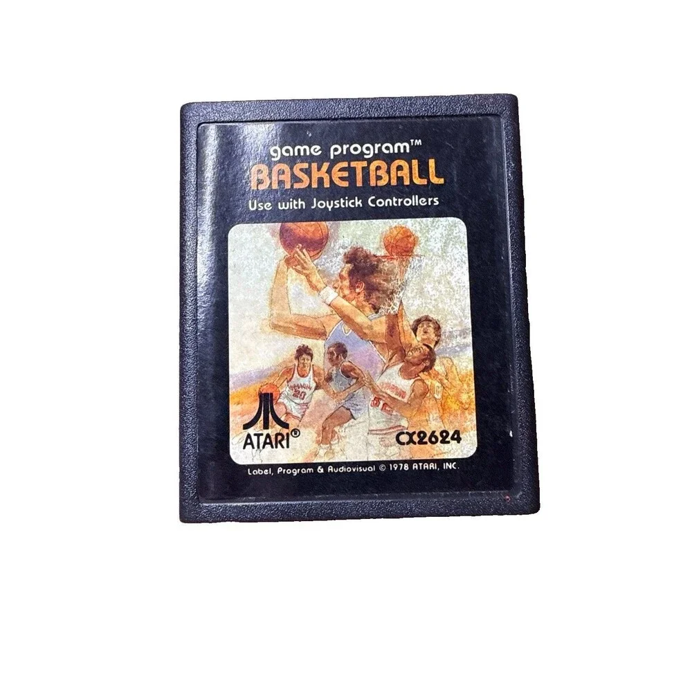 Basketball Atari 2600 Game Cartridge  Vintage Gaming 1978